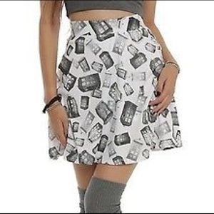 New Her Universe Doctor Who Police TARDIS Skirt S
